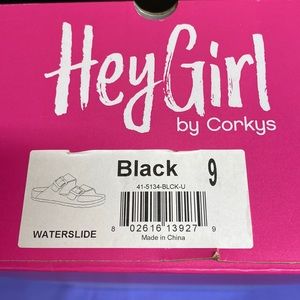 NIB Hey Girl by Corkys size 9 black